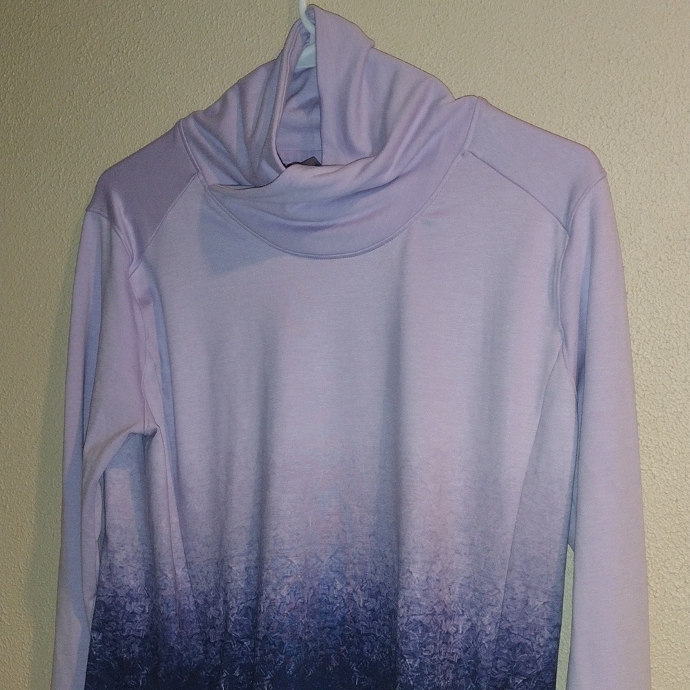 Purple Blue Long Sleeve Pullover Calia L - Picture 3 of 7